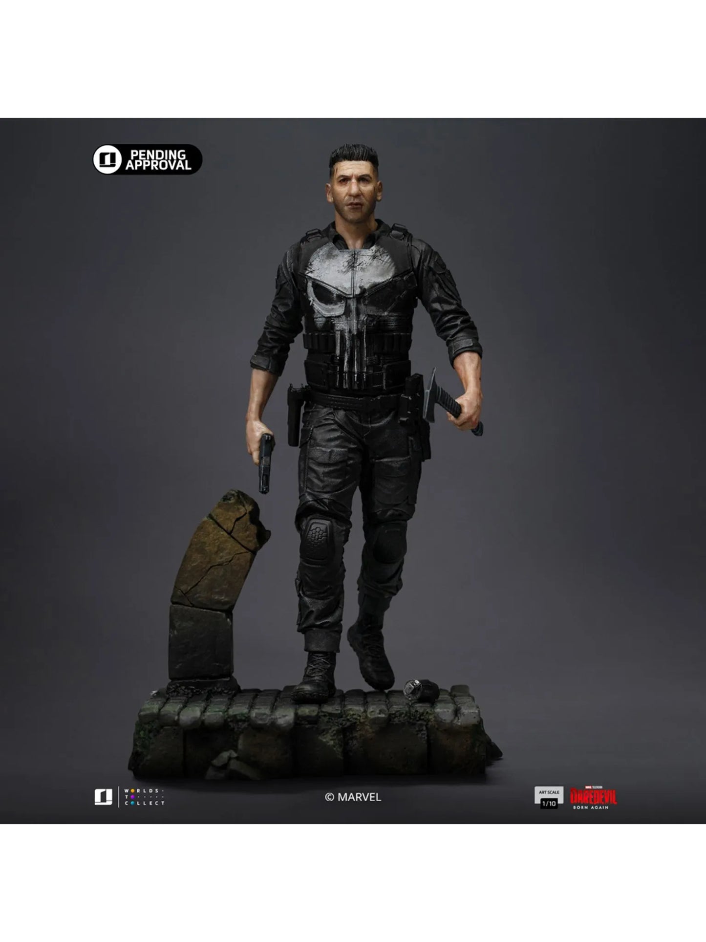 Punisher - Daredevil: Born Again 1/10 Scale Statue Iron Studios PRE ORDER