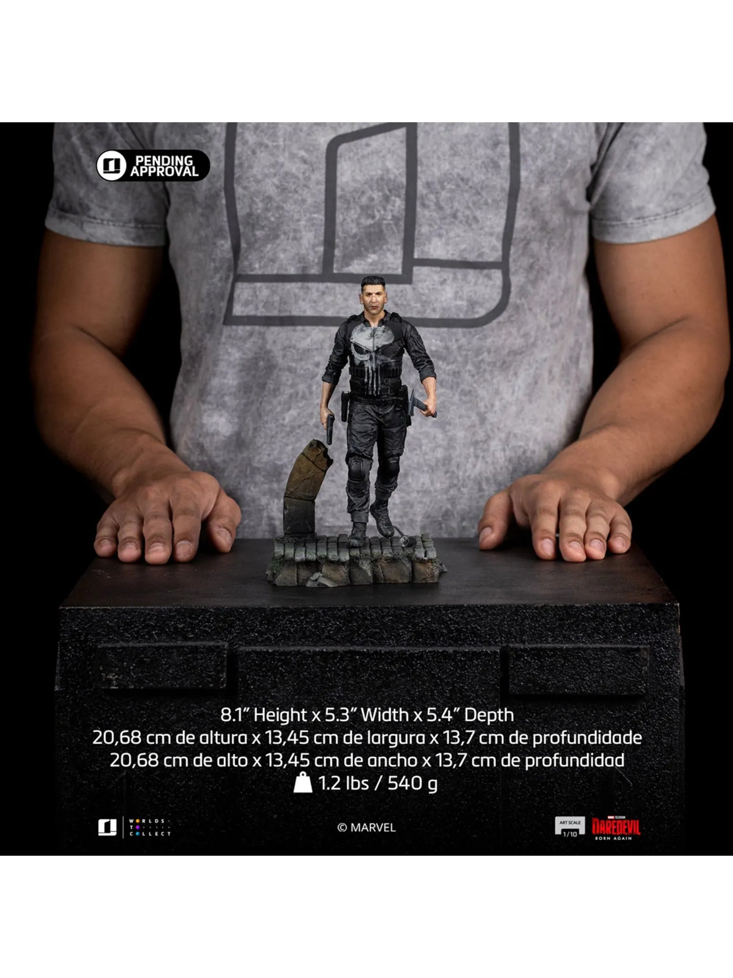 Punisher - Daredevil: Born Again 1/10 Scale Statue Iron Studios PRE ORDER