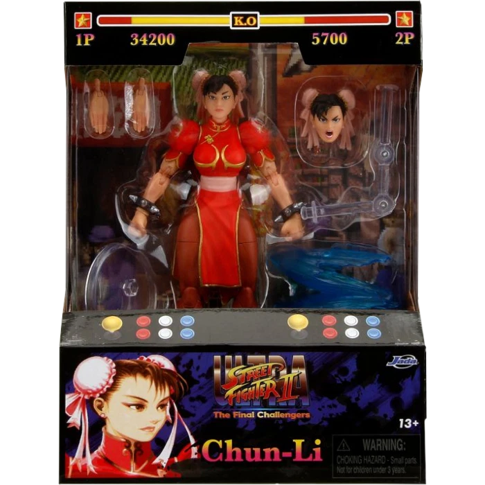 Ultra Street Fighter II: The Final Challengers Chun-Li 1/12 Scale Action Figure Player 2 Red Variant Target Exclusive
