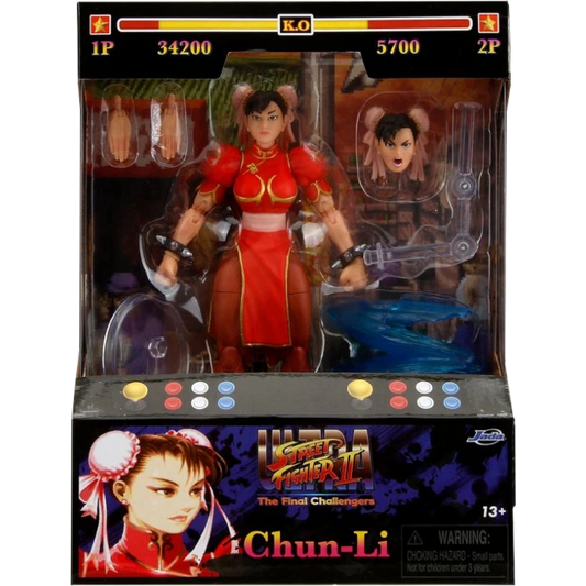 Ultra Street Fighter II: The Final Challengers Chun-Li 1/12 Scale Action Figure Player 2 Red Variant Target Exclusive