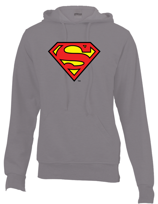 Hoodie Superman Symbol Grey