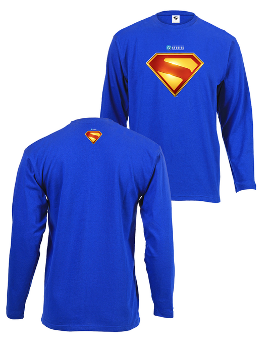 Long Sleeved Tee Superman Take Me Home Movie Symbol