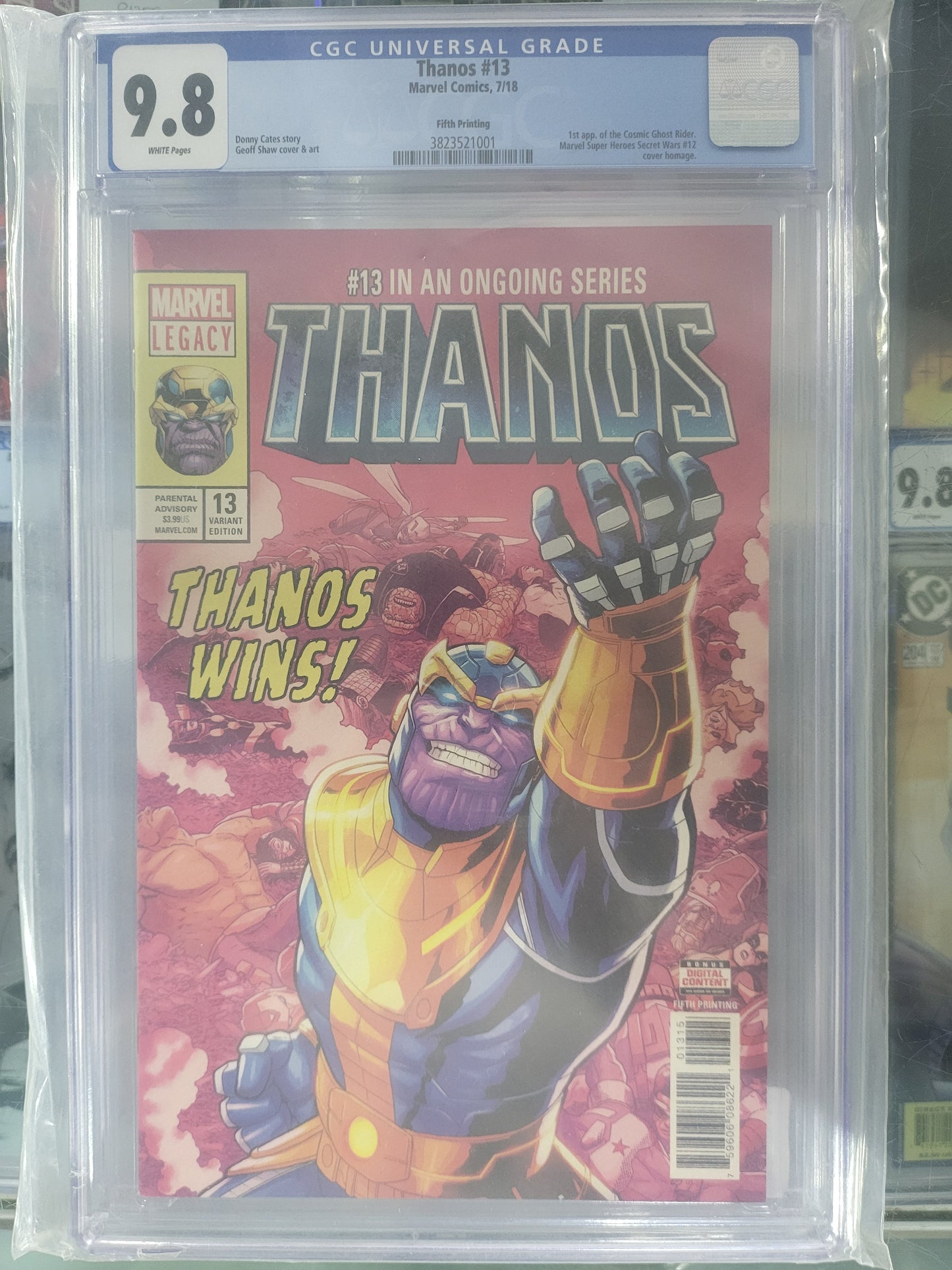 Thanos #13 2018 CGC 9.8 Fifth Printing