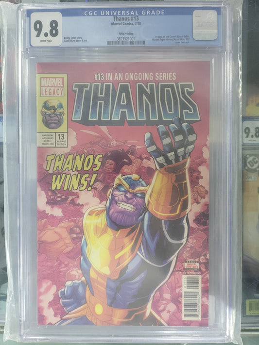 Thanos #13 2018 CGC 9.8 Fifth Printing