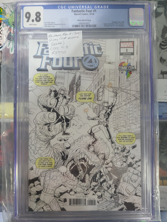 Fantastic Four #1 2018 CGC 9.8 Comic Con Africa Variant