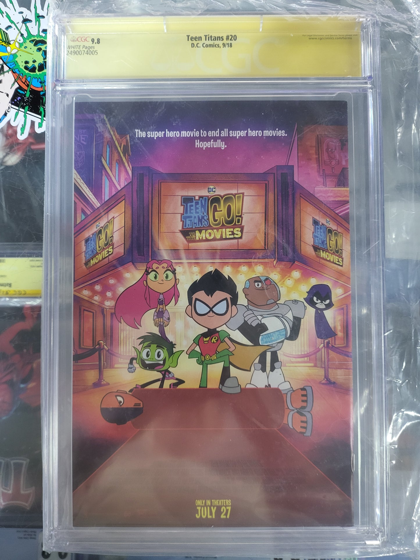 Teen Titans #20 2018 CGC 9.8 Signature Series Signed by Bernard Chang