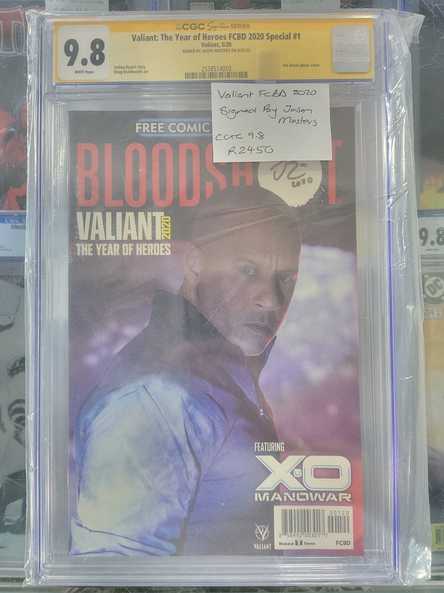 Valiant The Year Of Heroes FCBD 2020 CGC 9.8 Signature Series Signed by Jason Masters