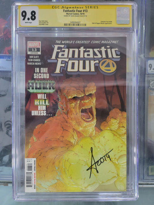 Fantastic Four #13 2019 CGC 9.8 Signature Series Signed by Sean Izaakse