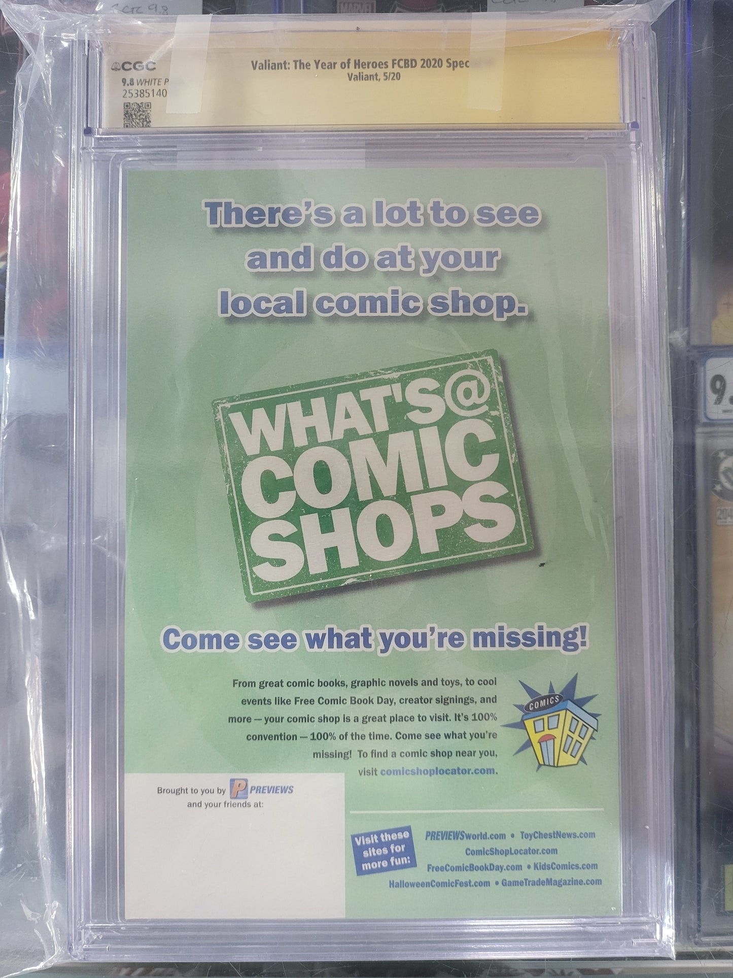 Valiant The Year Of Heroes FCBD 2020 CGC 9.8 Signature Series Signed by Jason Masters