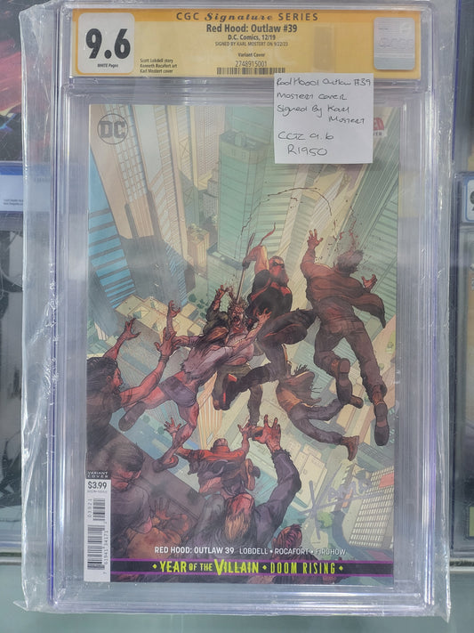 Red Hood Outlaw #39 2019 CGC 9.6 Signature Series Signed by Karl Mostert