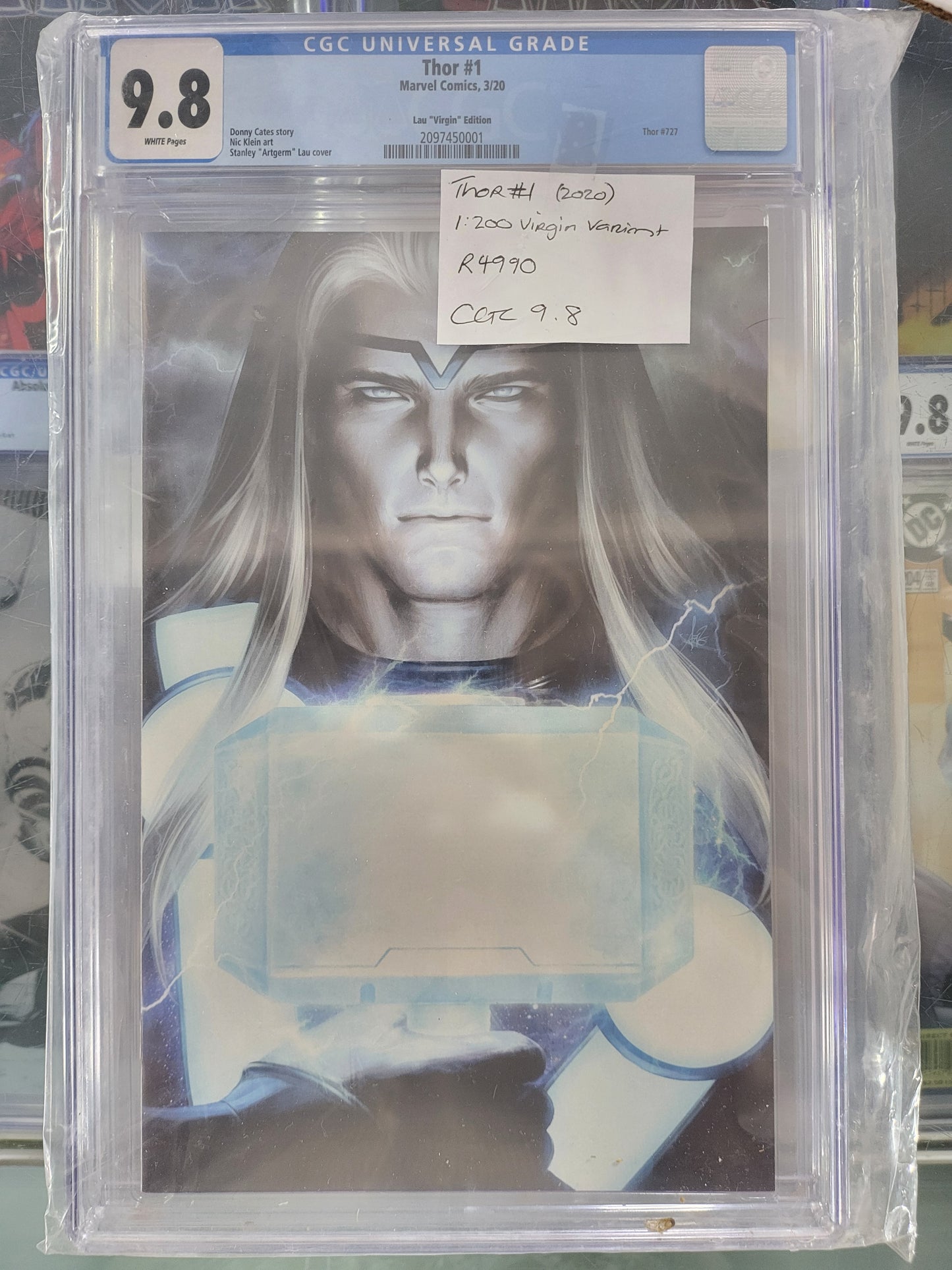 Thor #1 2020 CGC 9.8 Stanley Lau Artgerm Virgin Cover