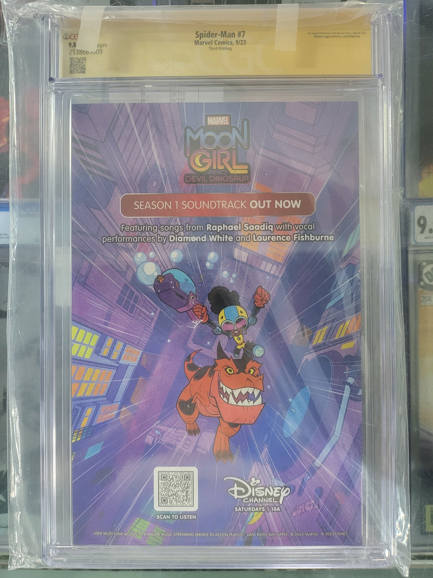 Spider-Man #7 2023 CGC Graded 9.8 Signature Series Signed by Humberto Ramos