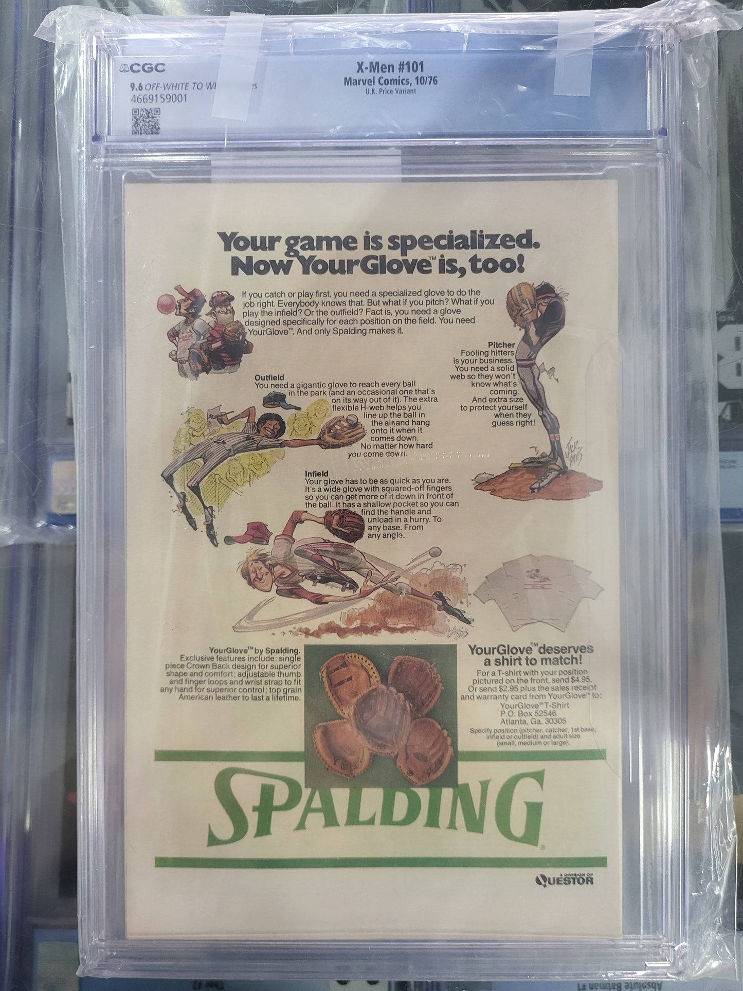 X-Men #101 1976 CGC 9.6 UK Price Variant